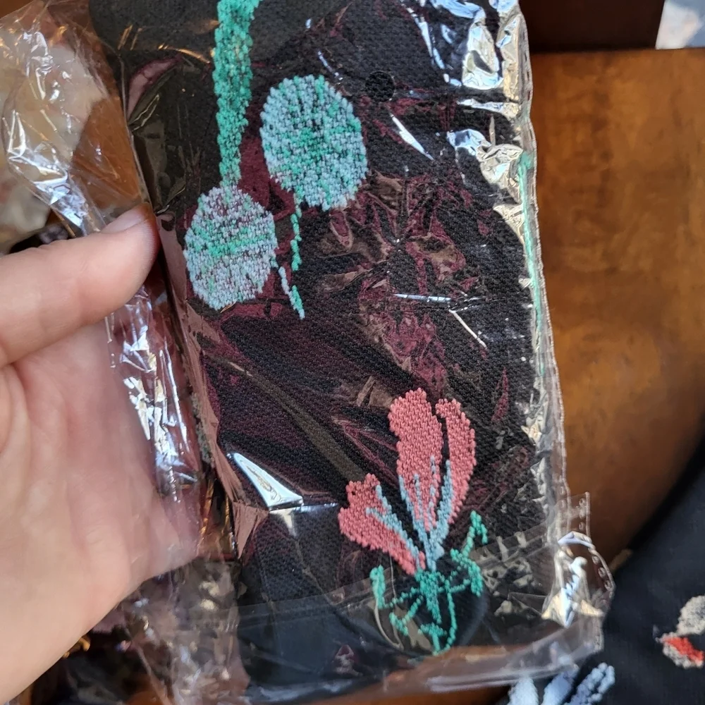 Three Floral Patterned Compression Socks